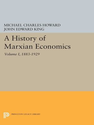 cover image of A History of Marxian Economics, Volume I